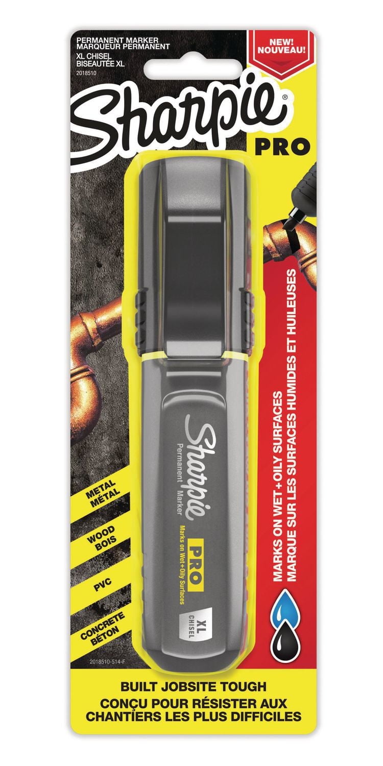 Sharpie Pro XL Felt-Tip Permanent Marker, Black, Fine Tip