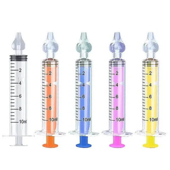 GTB Baby Nasal Aspirator Professional Syringe Nasal Irrigator Kids Nose Cleaner Rinsing Device Reusable Nose Washing for Children