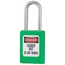 Master Lock Lockout Padlock,KA,Green,1-7/8"H,PK6 S31KAS6GRN