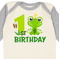 thumbnail image 4 of Inktastic 1st Birthday Prince Frog Boys Long Sleeve Baby Bodysuit, 4 of 5