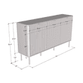 thumbnail image 5 of Nuvola 3D3SZ Sideboard, 5 of 5