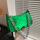 thumbnail image 5 of Nueva tendencia de moda contraste casual cremallera pequeño bolso cuadrado simple bolso de cuero artificial verde, 5 of 5