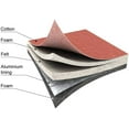 thumbnail image 4 of TIVIT Ironing Board Covers - Heat Reflective 15 x 48 Advanced Cotton - 5 Layer Padded Cover w/Inner Aluminum Lining Reflecting Steam/Heat, Prevents Board from Rusting - Red European Iron Table Cover, 4 of 4