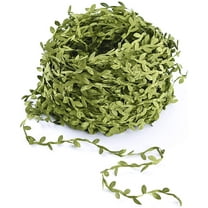 Artificial Vine Greenery Garland, 265 Feet Green Leaves Ribbon Fake Ivy Leaf Garland for DIY Wedding Party Craft Wall Decoration