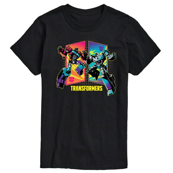 Transformers - Opt Vs Meg Clash - Adult Short Sleeve Tee