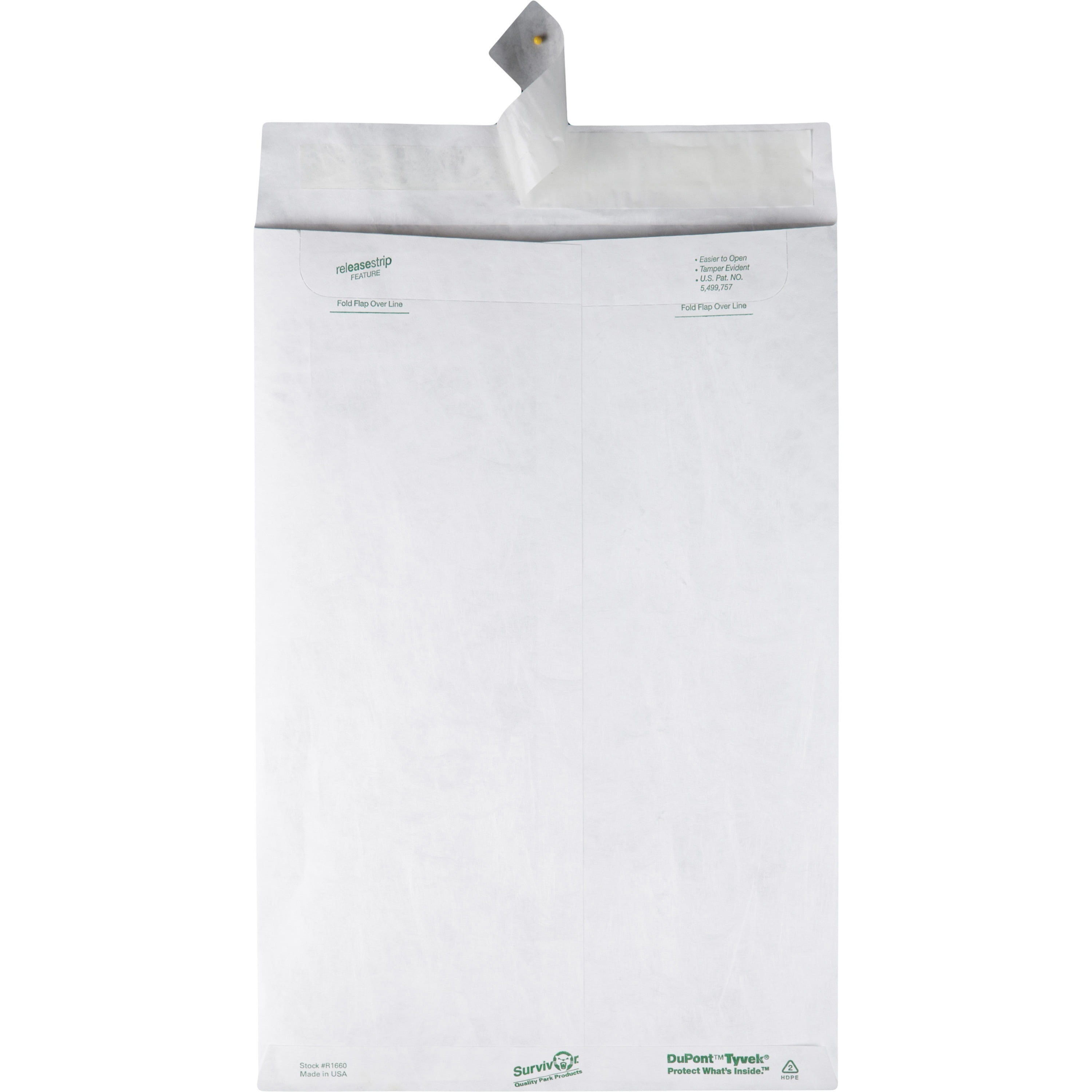 Quality Park, QUAR1660, Flap-Stik Open-end Envelopes, 100 / Box, White