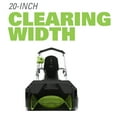 thumbnail image 6 of Greenworks 20" 13 Amp Corded Electric Snow Thrower 2600502, 6 of 10