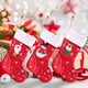 thumbnail image 3 of leyfeng Bolsa de asas de dulces de Navidad Muñeco de nieve Patrón de alce de Papá Noel Bolsas de asas reutilizables Bolsa de asas de regalo, 3 of 8