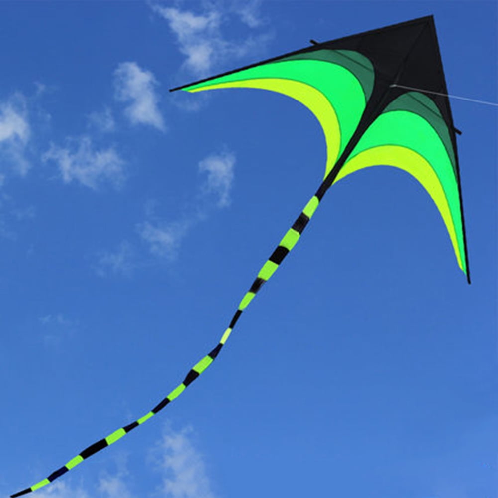 Kalaokei Kids Children Outdoor Nylon Ripstop Prairie Delta Flying Kite with Tail Toy 1