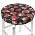 thumbnail image 6 of Goofa Red Rose Flower Printed Stool Covers Round, Waterproof Round Bar Stool Covers Anti-Slip Round Bar Stool Seat Cover with Elastic Bands Durable -12 inch, 6 of 7
