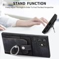 thumbnail image 2 of SaniMore Compatible with Samsung Galaxy S22 Ultra Case, Wallet Stand Elastic Credit Card Slot Magnetic Car Mount Ring Holder Premium PU Leather Protection Cover for Galaxy S22 Ultra 6.8-inch, Black, 2 of 9