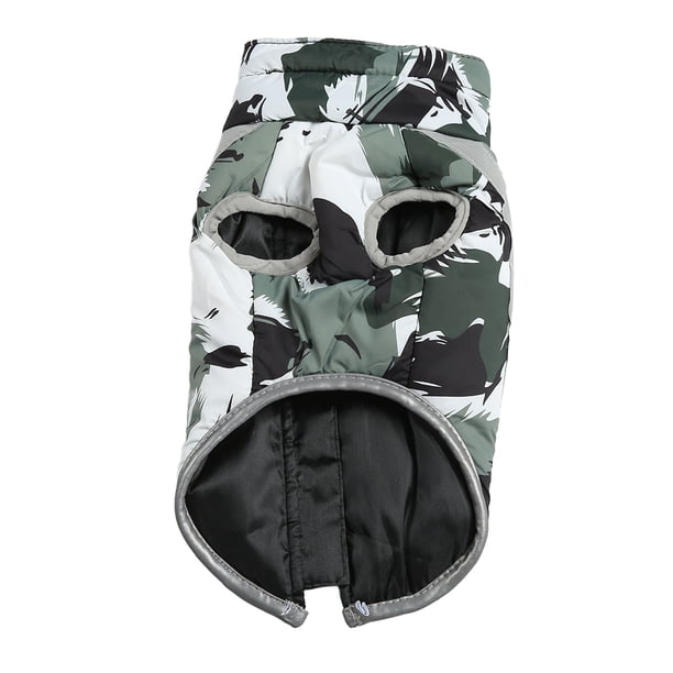 Chaleco cálido para perros, suave, reflectante, resistente al viento, impermeable, grueso, chaqueta de invierno para mascotas medianas y grandes (XL)