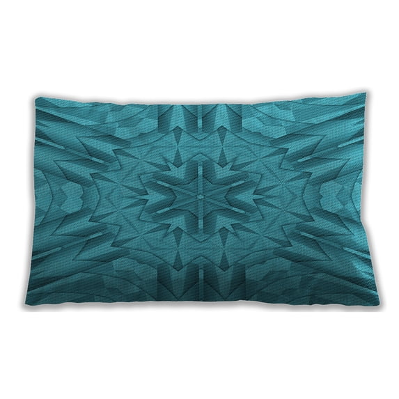 Ahgly Company Outdoor Rectangular Contemporary Lumbar Throw Pillow, 13 inch by 19 inch