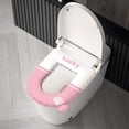 thumbnail image 3 of Almohadilla de cubierta de asiento de inodoro universal de cuatro estaciones, cojín de EVA lavable tibio, PVC elástico suave, diseño envolvente completo, fácil instalación, lavable a máquina, se, 3 of 5