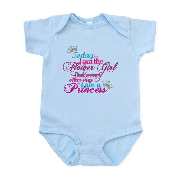 CafePress - Today I Am A Flower Girl Body Suit - Baby Light Bodysuit, Size Newborn - 24 Months