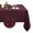 Burgundy, variant on Rectangle Table Cloth, Oil-Proof Spill-Proof and Water Resistance Microfiber Tablecloth, Decorative Fabric Table Cover for Outdoor and Indoor Use