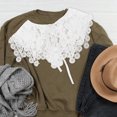 thumbnail image 1 of unbranded Shawl Cuello Mandarin De Encaje Falso Para Blusa Con Portátil Y, 1 of 7