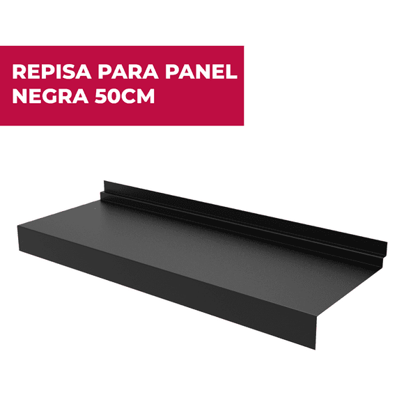 Repisa de lámina para panel ranurado/pared 50 cm