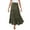 Army Green, variant on ZOHIUM Womens Summer Skirts Summer Skirt Women's Summer Elastic High Waist Boho Maxi Skirt Casual Drawstring A Line Long Skirt Black Skirt Flowy Skirts for Women (Black,Xl)