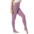 thumbnail image 4 of LEGGINGS DE ALGODÓN CHIC PARA MUJERES CON CINTURA ELÁSTICA, PANTALONES DE YOGA SUAVES PARA NAVIDAD, MANGUITOS XS LILA CLARO, 4 of 6