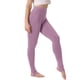 thumbnail image 4 of LEGGINGS DE ALGODÓN PARA MUJERES CON CINTURA ELÁSTICA PANTALONES DE YOGA SUAVES CON TIRAS XS LILA CLARO, 4 of 6