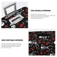 thumbnail image 5 of Xecao Skeleton with Roses print Elastic Luggage Cover, with double-sided print , is perfect for travel, business, and daily use, 5 of 9