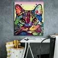 thumbnail image 5 of Epic Graffiti 'Maya Cat' by Dean Russo, Giclee Canvas Wall Art, 26"x30", 5 of 8