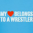 thumbnail image 3 of CafePress - My Heart Belongs To A Wrestler Women's Dark T Shir - Women's Traditional Fit Dark T-Shirt, 3 of 4