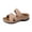 Beige, variant on Women Round Toe PU Cutout Platform Sandals Padded Insole Slip On Beach Vacation Summer Casual Shoes