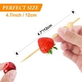 thumbnail image 4 of 200PCS Cocktail Picks, Natural Fancy Toothpicks for Appetizers, Wooden Ball, 4 of 7