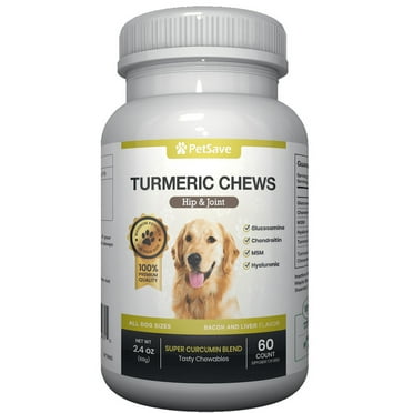 PetSave Turmeric chews for dogs Hip & Joint support 60 soft chews