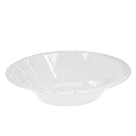 Disposable 15oz Clear Plastic Bowl: 6CT