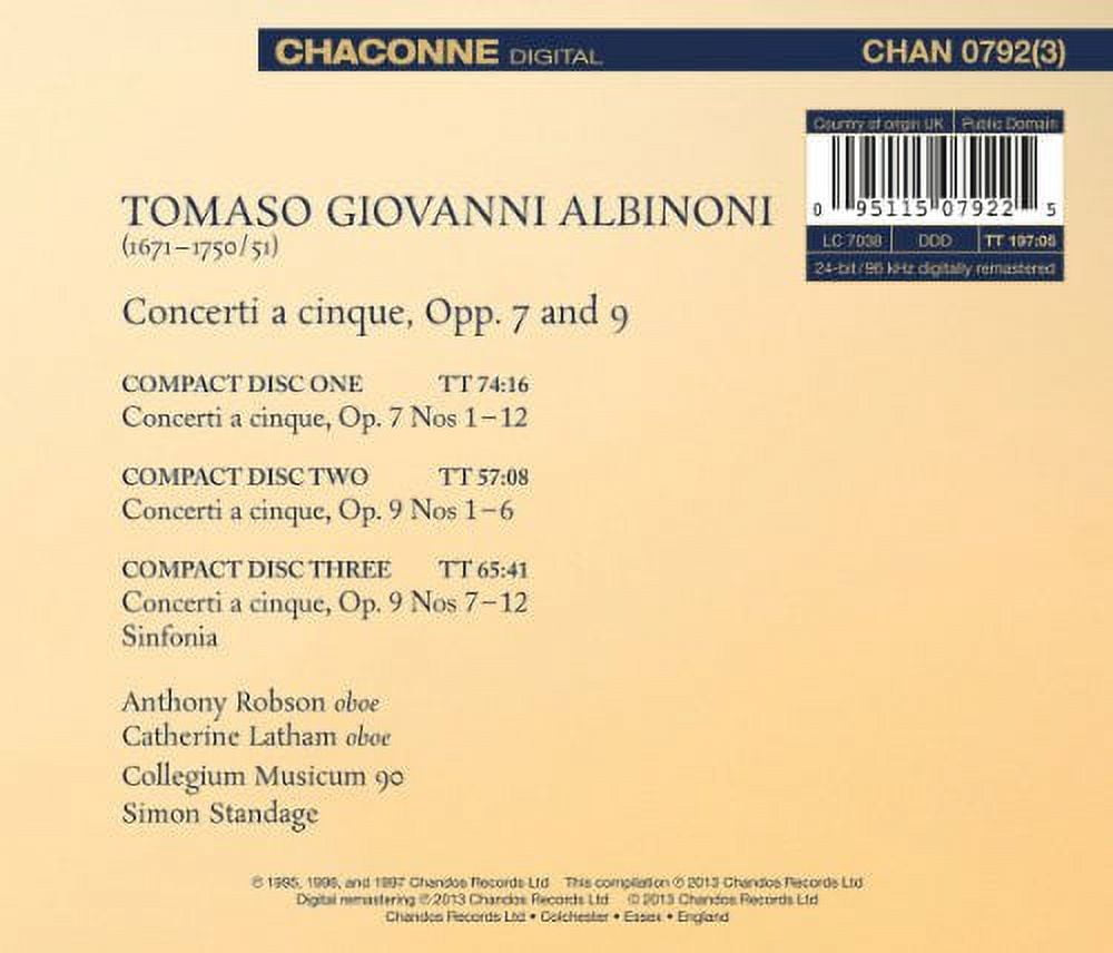 Catherine Latham - Collected Concertos for Oboes & Strings - Music & Performance - CD