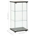 thumbnail image 4 of vidaXL Armoire de Rangement Verre Trempé Noir, 4 of 5