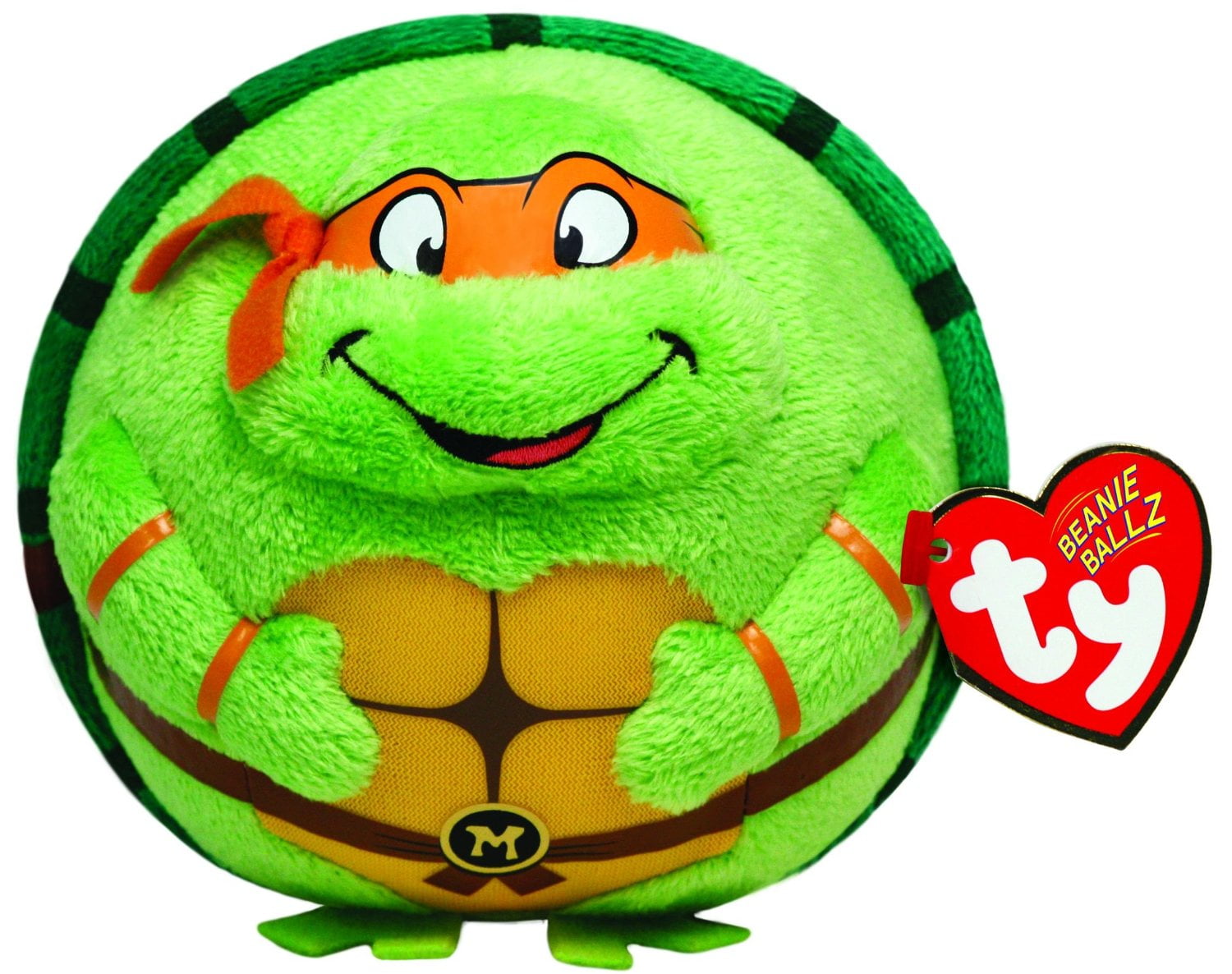 Ty Beanie Ballz - Leonardo Blue Mask, TMNT Stuffed Animal Plush