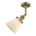 thumbnail image 4 of Innovations Lighting 201F-BK-G63 Small Cone 1 Light 6" Wide Semi-Flush Ceiling Fixture -, 4 of 5