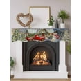 thumbnail image 2 of Christmas Fireplace Mantle Scarf, Farmhouse Xmas Snowman Tree Truck Snowflake Mantel Cover Table Runner for Home Living Room Door Window, Indoor Outdoor Holiday Party Decor 17" x 60", 2 of 6