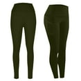 thumbnail image 2 of Prolriy Flare Leggings for Women Tummy Butt Lifting Yoga Pants Compression Workout Leggings High Waisted Tights with Pockets Yoga Pants Women Army Green L, 2 of 7