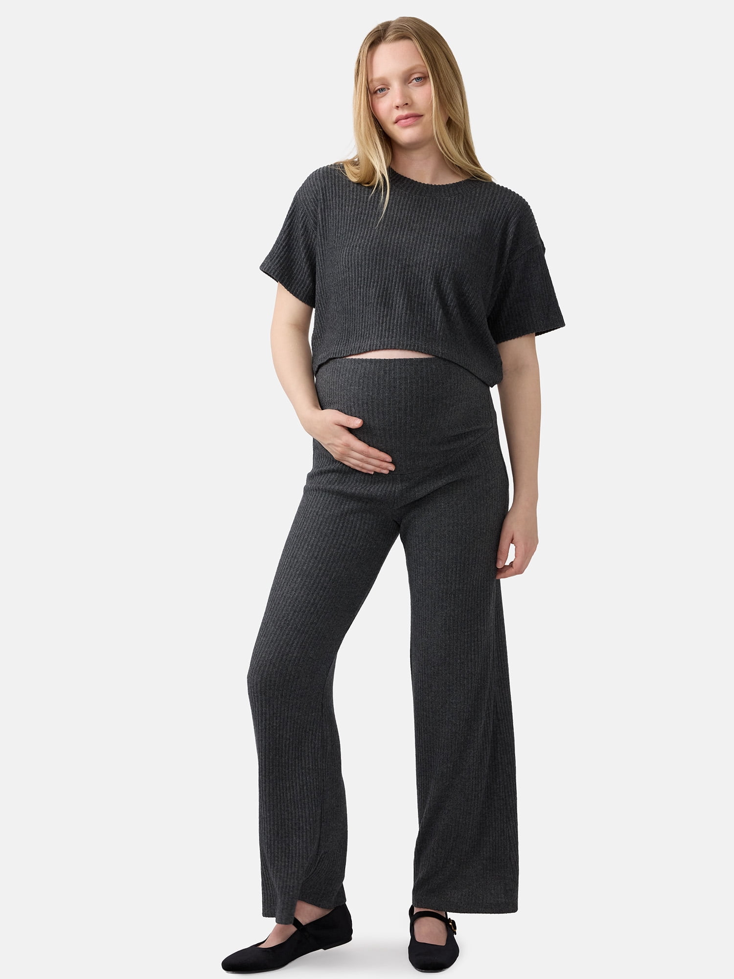 Ingrid & Isabel For Every Belly Maternity Cozy Rib Pant