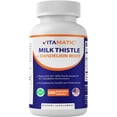 thumbnail image 1 of Suplemento vitamático de cardo mariano 50:1 de extracto, 500 mg, 180 cápsulas, 1 of 8