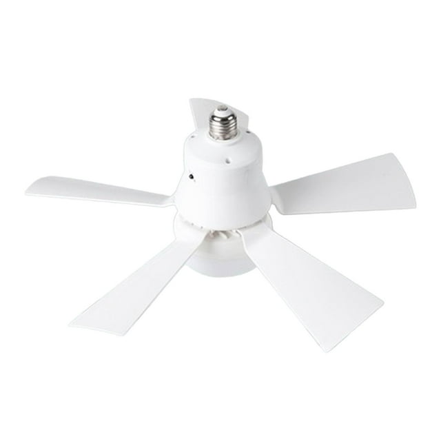 Ventilador de techo con luz Velocidades de viento ajustables Enchufe regulable Luz de ventilador Base E27