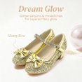 thumbnail image 2 of Girls Dress Shoes Glitter Sparkle Princess Shoes Low Heels Toddler Mary Jane Pumps Cute Kids Footwear School Wedding Party Birthday for Little/Big Kid, 2 of 6