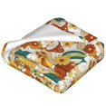 thumbnail image 2 of Salouo 70s Groovy Hippie Print Bed Blankets,Flannel Blanket Comfortable Air Conditioning Blanket Lightweight Blanket for Sofa Bed Travel & Couch -80"x60", 2 of 8