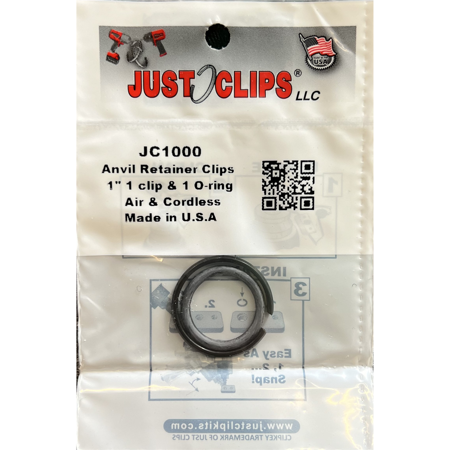 Just Clips 1000-5 1" Anvil Retainer Clip Refill Pack (5 pk.)