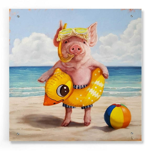 Epic Art 'Baked Ham' by Lucia Heffernan, Acrylic Glass Wall Art, 24"x24"