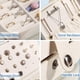thumbnail image 3 of Joyero CHAO pequeño organizador de joyas de viaje blanco, 3 of 5