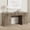Vintage Gray, variant on GOCAPTAIN 60" Fluted Home Office Desk Storage – Modern Executive Desk with Charging Station, Wooden Computer Writing Desk with File Cabinet & Drawers for Study Room, Black Walnut Brown