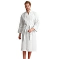 thumbnail image 3 of Men's Waffle Spa Bathrobe - Long, Lightweight, Absorbent, 3 of 4