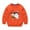Orange, variant on Odeerbi Kids Boys Girls Halloween Ghost Crewneck Sweatshirts Fall Winter Cotton Sweatshirt Kids Kids Cute Solid Color Halloween Print Long Sleeve Sweatshirts Top Kids Clothes White