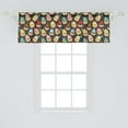 thumbnail image 2 of Ambesonne Cupcake Valance Pack of 2, Colorful Creamy Yummy Cakes, 54"X18", Multicolor, 2 of 4